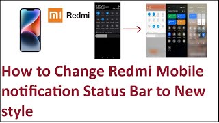 How to Change Redmi Mobile notification Status Bar to New style