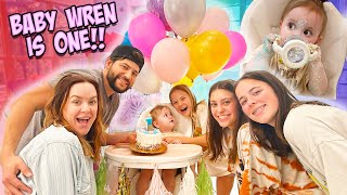 Baby Wren's FIRST BIRTHDAY Surprise Party!!