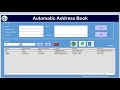 Automated Address Book with Auto WhatsApp and Email