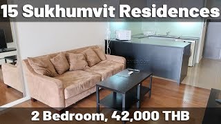 15 Sukumvit Residences 2 bedroom 90 sqm 42,000 THB