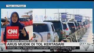 Antrean di Gerbang Tol Kertasari Terpantau Normal - Go Mudik 2018 | 10.00