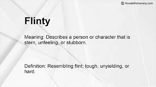 Flinty Meaning