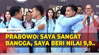 [FULL] Pernyataan Prabowo Gibran Usai Debat Cawapres Bangga, Saya Kasih Nilai 9,9