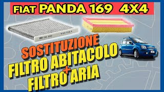 How to replace the Cabin Filter and Air Filter  on a Fiat Panda 169 4x4