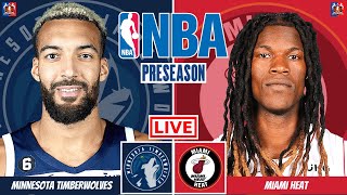 Minnesota Timberwolves Vs Miami Heat NBA Preseason Live Streaming today 2022🏀 (Scoreboard)