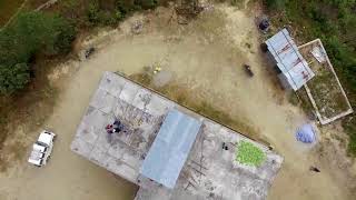 Drone footage of landslide at 'ZERO' in Nimbong, Kalimpong -  03Jan2018