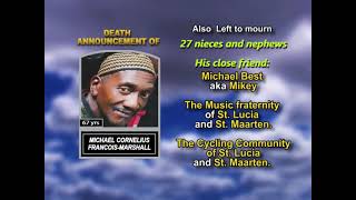 Michael Cornelius Francois-Marshall ~ Long Obituary