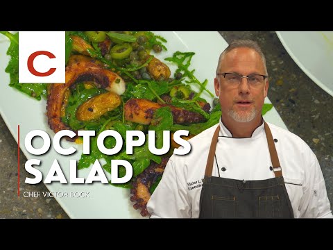 Octopus salad with chorizo and green salsa – Chef's Pencil