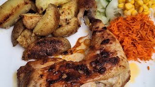 #fantastic baked potatoes with chicken thighs##fantastické  pečene zemiaky s kuracími @@stehnami ##