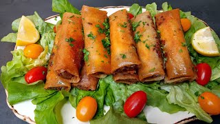 La recette de bourek Algerien🇩🇿 (feuilles de brick farcies à la viande hachée)