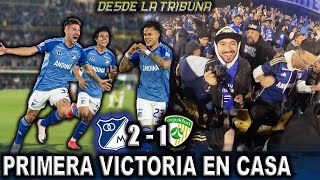 VICTORIA AZUL DESDE LA TRIBUNA MILLONARIOS vs EQUIDAD (2-1) Liga BetPlay Dimayor 2025-I | Fecha 3