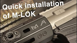 How to easily install M-lok attachments