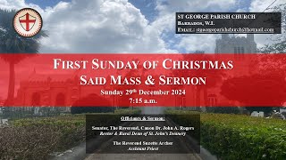 First Sunday of Christmas