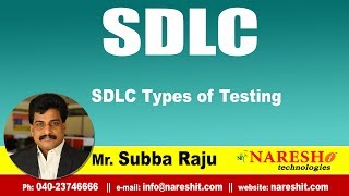 SDLC Tutorials | SDLC Types of Testing  | Mr.Subba Raju