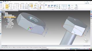 Nut and Bolt design in SOLID EDGE ST8