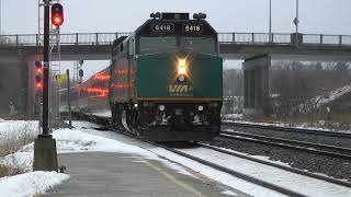 VIA Train 643 Westbound January 9, 2022