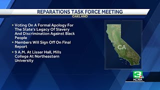 California reparations task force to vote on formal apology