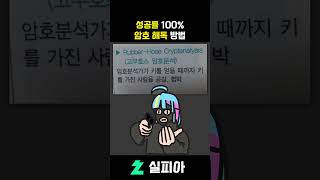 성공률 100% 암호 해독 방법