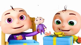 Five Little Babies Opening Gift Boxes | Cartoon Animation For Children | Nursery Rhymes n Kids Songs