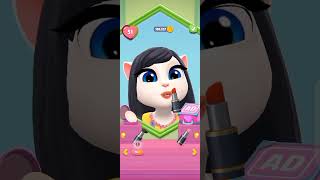 Which one is best lipstick 💄 for my talking Angela #games #talkingtom #cartoon #gameplay #cat