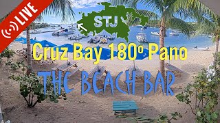 The Beach Bar Panorama 180º Cruz Bay Beach Cam