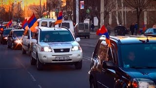 Ուրիխանյանի թիմակիցների ավտոերթը