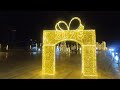 town square of durrës sheshi liria decorated for new year celebration.