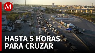 Caos en cruces fronterizos: reportan largas filas, riñas y revisión exhaustiva de la GN