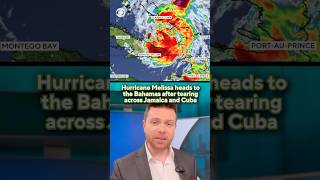 Hurricane Melissa heads to the Bahamas after tearing across Jamaica and Cuba #shorts