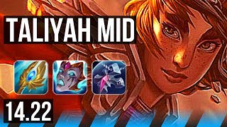 TALIYAH vs SYNDRA (MID) | NA Grandmaster | 14.22