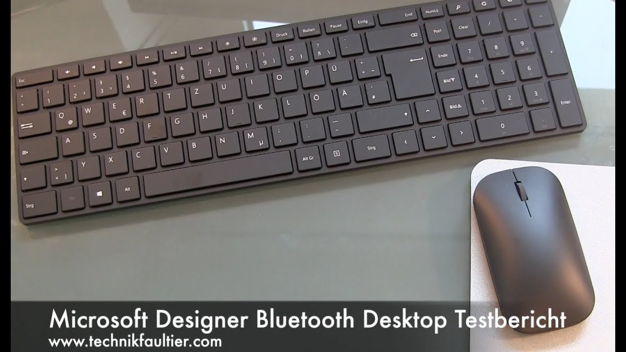 Microsoft Designer Bluetooth Desktop Testbericht - YouTube