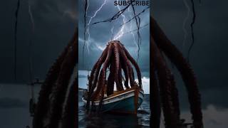 Giant Octopus Attacks Fishing Boat | Intense Storm Chaos at Sea | Deep Ocean Thriller #jellyfish