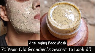 Anti Aging Coffee Face Pack - 70 Year Old Grandma | NO Wrinkles | Skin Brightening & Skin Tightening