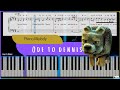 A Mine Craft Movie - Ode to Dennis | Easy Piano Melody Tutorial for Beginners