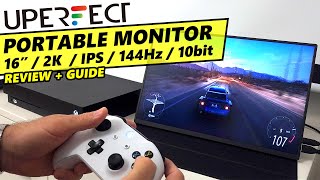 Uperfect 16" 2K IPS 144Hz Portable LCD Monitor Review / Workflow Guide