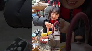 带麻琴体验四川的坝坝茶！#跨国夫妻#坝坝茶#vlog