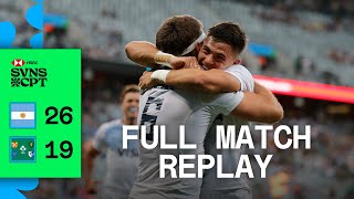 Los Pumas make back-to-back finals | Argentina v Ireland | Full Match Replay | Cape Town HSBC SVNS
