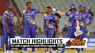 SL Legends VS SA Legends Semi final fight in Road safety cricket championship full highlights