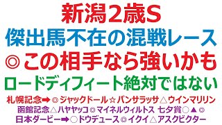 新潟2歳ステークス2022予想　傑出馬不在の混戦。ロードディフィートも絶対ではない！