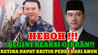 HEBOH❗AHOK NGGAK ADA APA APANYA !GIBRAN JAWAB PERTANYAAN SULIT DENGAN ELEGAN, BIKIN SEMUA TERDIAM