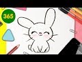 COMMENT DESSINER UN LAPIN KAWAII ÉTAPE PAR ÉTAPE - Dessins kawaii faciles