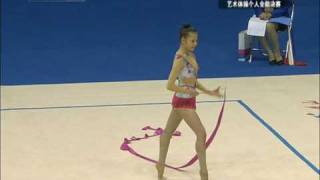 Li Hongyang Ribbon AA Final China National Games 2009 李红杨十一运个人全能决赛带操