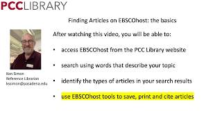 EBSCOhost: Getting Started