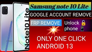 samsung note 10 lite | google account remove | unlock phone | unlock password |