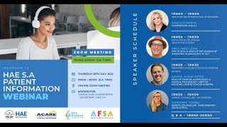 HAE Patient Information Webinar 2022