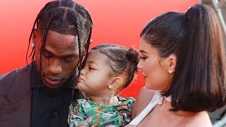 Stormi Makes Red Carpet Debut With Kylie Jenner & Travis Scott At 'Look Mom I Can Fly' Event
