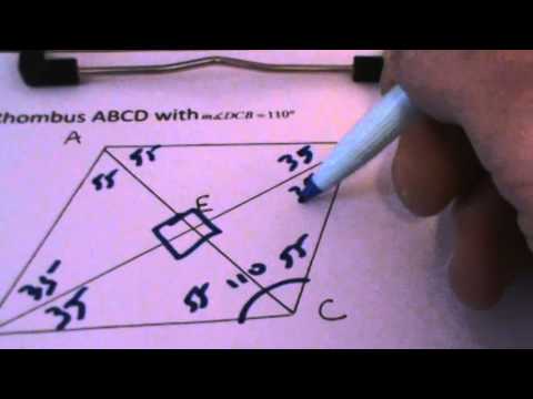 Angles of a Rhombus Angles of a Rhombus