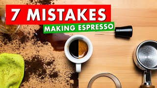 7 Most-Common Espresso Mistakes Beginners Make - And How To Fix Them!