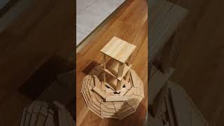 how  to  build  a circle Tower with  kapla  blocks #SHORTS