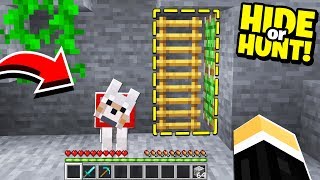 my Minecraft WOLF found this SECRET Minecraft base! - Hide Or Hunt #3